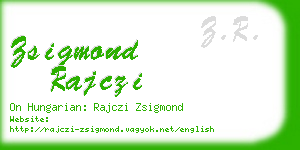 zsigmond rajczi business card